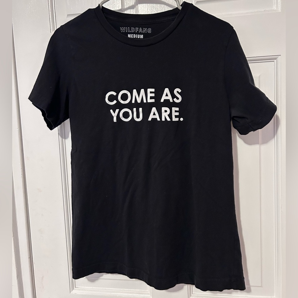 Wildfang Black Crew Neck Tee